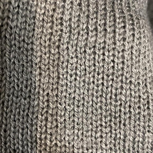 Questions by Say What? Gray fluffy sweater w/rhinestones &beads- medium - Picture 7 of 11